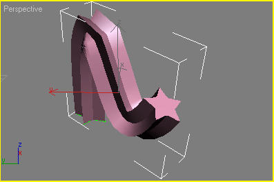 Иллюстрированный самоучитель по 3D Studio Max 6 › Составные объекты › Построение лофтингового объекта с помощью команды Get Path