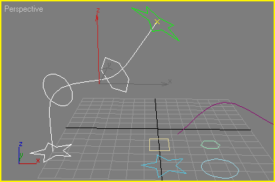 Иллюстрированный самоучитель по 3D Studio Max 6 › Составные объекты › Замена формы в лофтинговом объекте