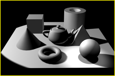 Иллюстрированный самоучитель по 3D Studio Max 6 › Освещение › Установка типа теней