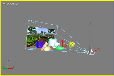 Иллюстрированный самоучитель по 3D Studio Max 6 › Работа с текстурными картами › Добавление текстуры внешней среды к фону