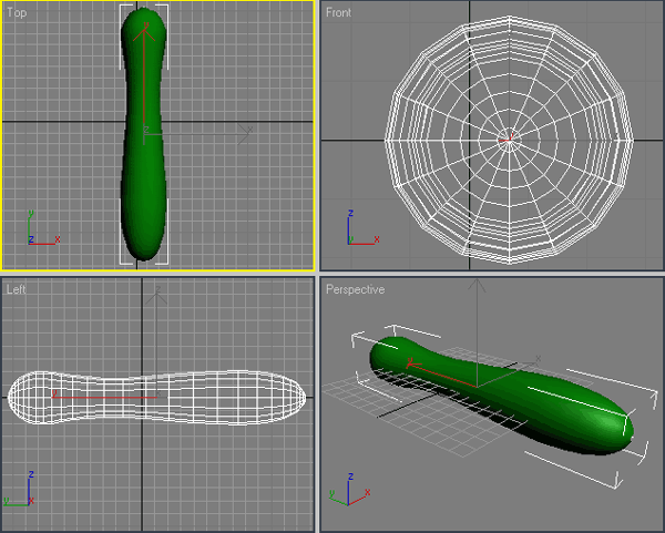Иллюстрированный самоучитель по 3D Studio Max 7 › Моделирование › Урок 3. Моделирование консервного ножа.