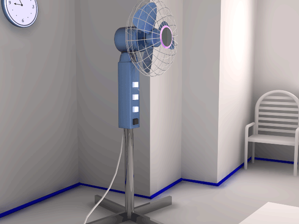 Иллюстрированный самоучитель по 3D Studio Max 7 › Моделирование › Урок 4. Моделирование напольного вентилятора.