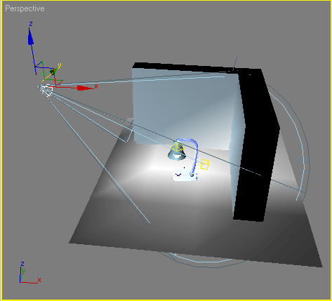 Иллюстрированный самоучитель по 3D Studio Max 7 › Освещение сцены. Виртуальные камеры. › Урок 14. Создание настольной лампы.