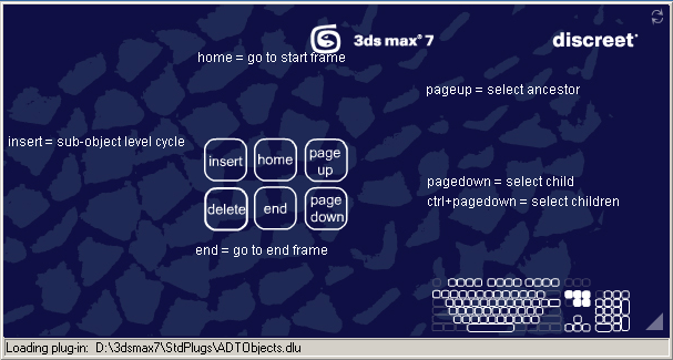 Иллюстрированный самоучитель по 3D Studio Max 7 › Приложение › Сочетания клавиш, которые используются в программе 3ds max 7