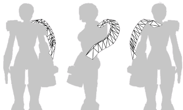Иллюстрированный самоучитель по анимации персонажей в 3D Studio Max › Задание весов сетки персонажа вручную с помощью редактирования вершин › Настройка руки с оружием