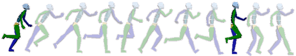 Иллюстрированный самоучитель по анимации персонажей в 3D Studio Max › Использование захвата движения › Плохая анимация бега