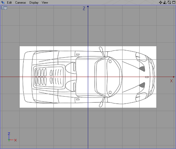 Иллюстрированный самоучитель по Cinema 4D R9 › Основы работы в Cinema 4D › Настройка интерфейса для рисования автомобиля