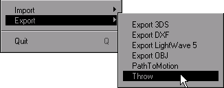 Иллюстрированный самоучитель по LightWave 3D 8 › Первый запуск › Экспорт и импорт файлов объектов различных форматов