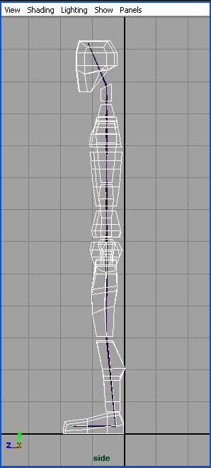 Иллюстрированный самоучитель по Maya 6 › Дополнительные техники анимации › Моделирование ходьбы