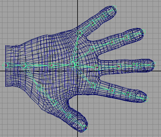 Иллюстрированный самоучитель по Maya 6 › Дополнительные техники анимации › Сборка руки