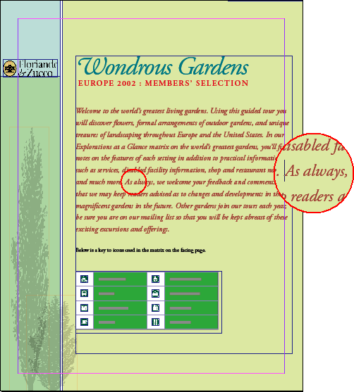Иллюстрированный самоучитель по Adobe InDesign CS2 › Создание таблиц › Работа с таблицами внутри существующих текстовых фреймов