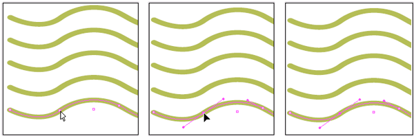 Иллюстрированный самоучитель по Adobe InDesign CS2 › Создание векторных изображений › Выделение точки на кривой