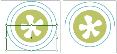Иллюстрированный самоучитель по Adobe InDesign CS2 › Создание векторных изображений › Разрезание пути при помощи инструмента Scissors