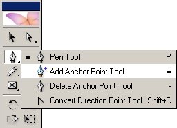 Иллюстрированный самоучитель по Adobe InDesign CS2 › Обзор программы Adobe InDesign › Использование инструмента Pen (Перо) для изменения формы объекта