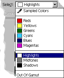 Иллюстрированный самоучитель по Adobe Photoshop CS2 › Выделение › Командa Color Range (Цветовой диапазон) меню Select