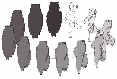 Иллюстрированный самоучитель по CorelDRAW 11 › Клоны, символы, пошаговые переходы и ореолы › Пошаговые переходы