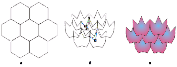 Иллюстрированный самоучитель по CorelDRAW 12 › Клоны, стандартные фрагменты, пошаговые переходы и ореолы › Упражнение 13.1. Создание клонов и клонирование эффектов.