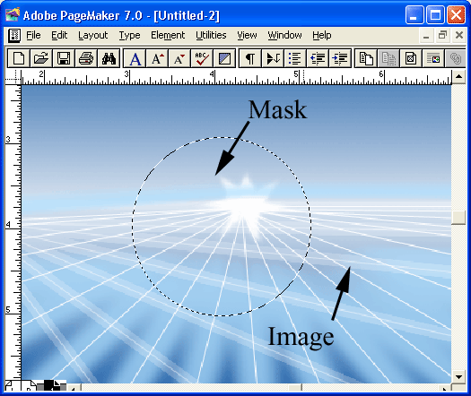 Иллюстрированный самоучитель по Adobe PageMaker 7 › Компоновка текста и графики › Маскирование