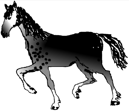 Иллюстрированный самоучитель по Web-графике › Рисование во FLASH › Лошадь