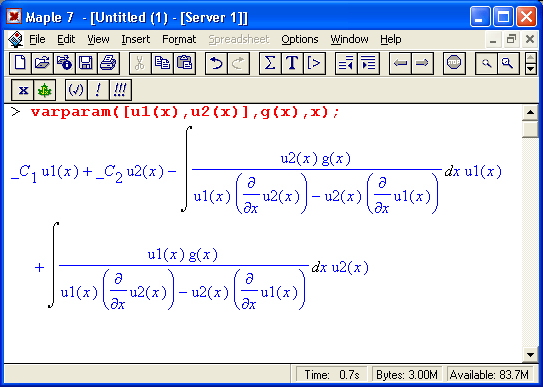 Иллюстрированный самоучитель по Maple 6/7 › Решение дифференциальных уравнений › Основные функции пакета DEtools