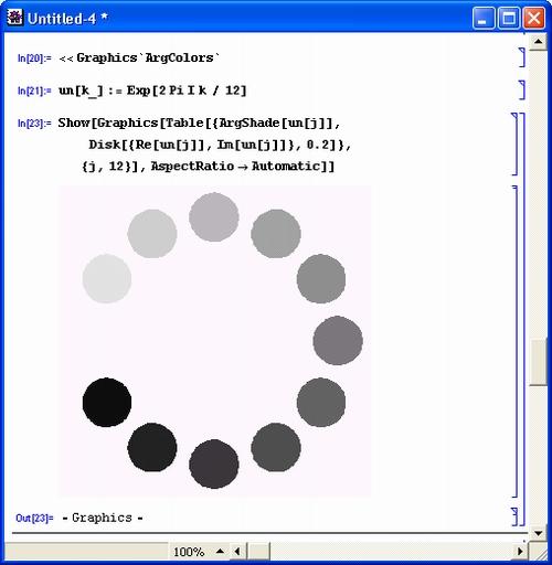 Иллюстрированный самоучитель по Mathematica 3/4 › Расширения графики (пакет Graphics) › Установка аргумента цвета (ArgColor). Установка цветовой системы (Colors).