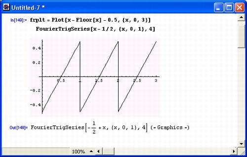 Иллюстрированный самоучитель по Mathematica 3/4 › Представление и обработка данных › Функции пакета FourierTransform