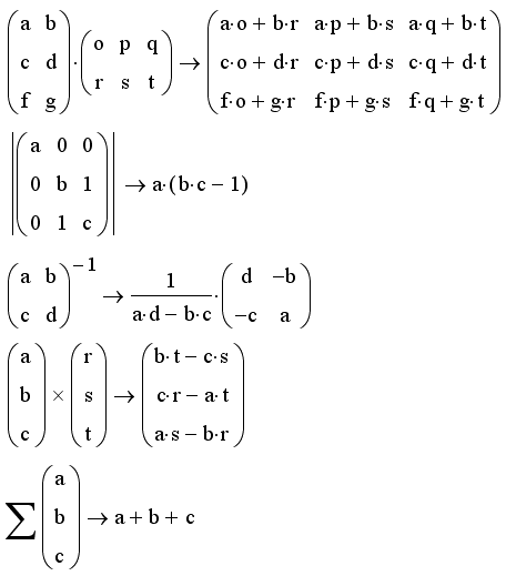 Иллюстрированный самоучитель по MathCAD 11 › Матричные вычисления › Символьные операции с матрицами