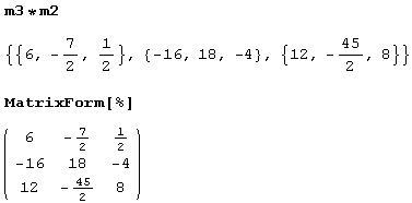 Иллюстрированный самоучитель по Mathematica 5 › Первое знакомство. Калькулятор. › Матрицы