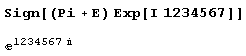 Иллюстрированный самоучитель по Mathematica 5 › Числа, их представление и операции над ними › Модуль (абсолютная величина) числа (функция Abs). Знак числа (функция Sign).