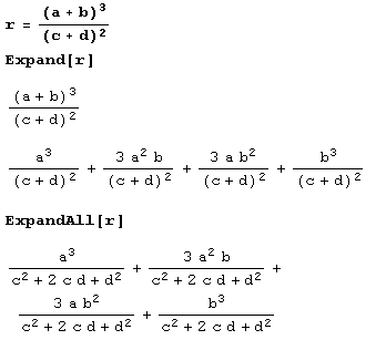 Иллюстрированный самоучитель по Mathematica 5 › Алгебра и анализ › Алгебра. Замена выражений в формулах.