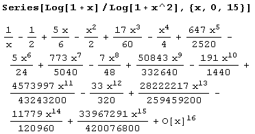 Иллюстрированный самоучитель по Mathematica 5 › Алгебра и анализ › Ряды