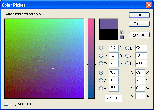 Иллюстрированный самоучитель по компьютерной графике и звуку › Adobe Photoshop › Выбор цвета