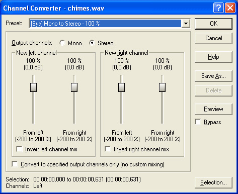 Иллюстрированный самоучитель по компьютерной графике и звуку › Sound Forge › Обработка звука. Громкость и панорама.