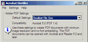 Иллюстрированный самоучитель по Adobe Acrobat 6 › Настройка качества выходных файлов Adobe PDF › Изменение настроек Adobe PDF