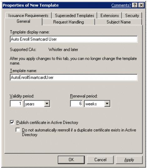 Иллюстрированный самоучитель по автоматической установке Windows XP › Автоматическая подача заявок на сертификаты в Windows XP › Настройка шаблонов сертификатов
