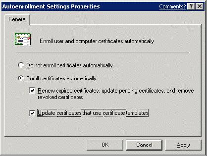 Иллюстрированный самоучитель по автоматической установке Windows XP › Автоматическая подача заявок на сертификаты в Windows XP › Настройка групповой политики
