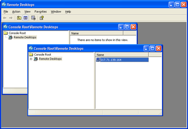 Иллюстрированный самоучитель по Microsoft Windows 2003 › Типовые задачи администрирования › Запуск и конфигурирование сеанса удаленного доступа. Выход из сеанса.