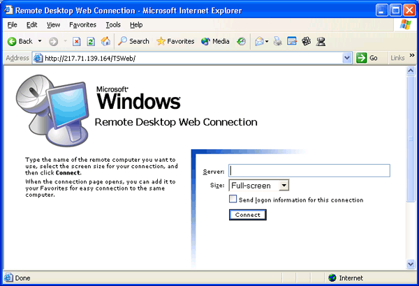 Иллюстрированный самоучитель по Microsoft Windows 2003 › Типовые задачи администрирования › Удаленный доступ через Интернет