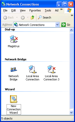 Иллюстрированный самоучитель по Microsoft Windows 2003 › Базовые сетевые понятия и концепции в Windows Server 2003 › Сетевой мост (Network Bridge)