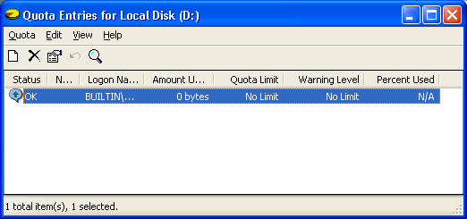 Иллюстрированный самоучитель по Microsoft Windows 2003 › Файловые системы, диски и тома › Квоты дискового пространства