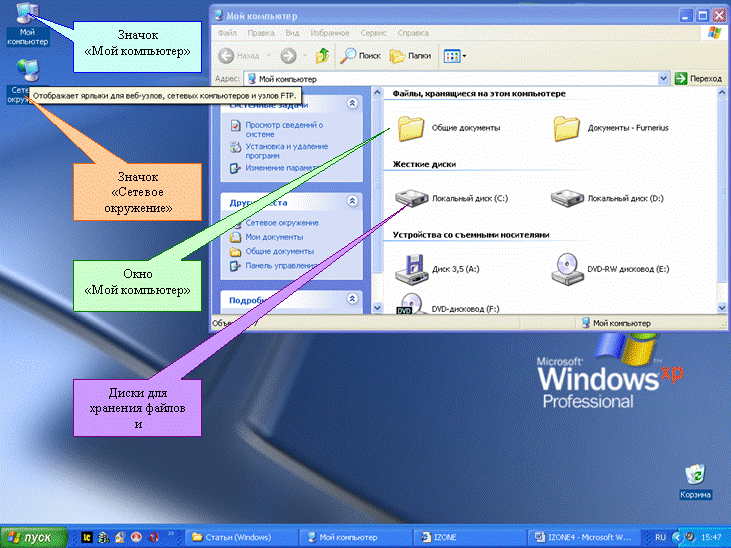Иллюстрированный самоучитель по Microsoft Windows XP › Знакомство с Windows › Управление файлами