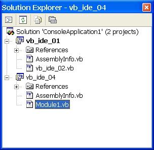 Иллюстрированный самоучитель по Visual Basic .NET › Среда программирования VB.NET: Visual Studio .NET › Включение новых проектов