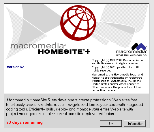 Иллюстрированный самоучитель по Macromedia HomeSite 5 › Знакомство с HomeSite › Особенности инсталляции HomeSite 5