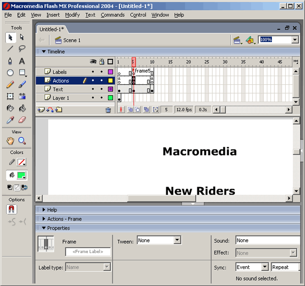 Иллюстрированный самоучитель по Web-разработке на Macromedia Studio MX › Создание элементов навигации › Создание функций кнопки