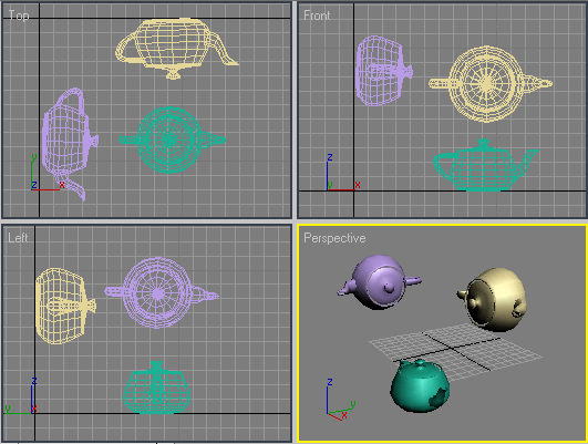 Иллюстрированный самоучитель по 3D Studio Max 6 › Создание объектов › Создание объектов в 3ds max