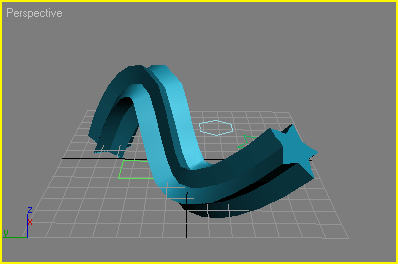 Иллюстрированный самоучитель по 3D Studio Max 6 › Составные объекты › Построение лофтингового объекта с помощью команды Get Shape