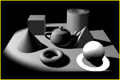 Иллюстрированный самоучитель по 3D Studio Max 6 › Освещение › Установка параметров областей яркого пятна и спада
