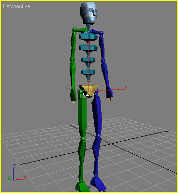 Иллюстрированный самоучитель по 3D Studio Max 7 › Создание трехмерной анимации › Модуль Character Studio