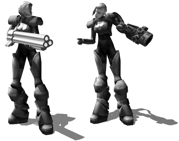 Иллюстрированный самоучитель по анимации персонажей в 3D Studio Max › Анимация на основе ключевых кадров › Поза стрельбы