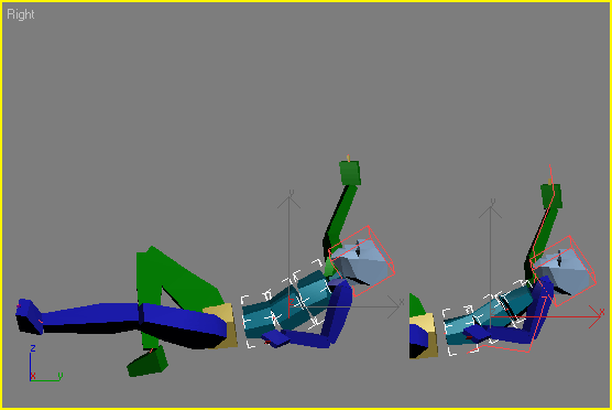 Иллюстрированный самоучитель по анимации персонажей в 3D Studio Max › Использование захвата движения › Добавление вторичного движения с помощью слоев